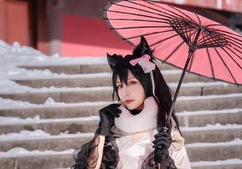 原图直击，Neko薇薇和服的那份不羁！